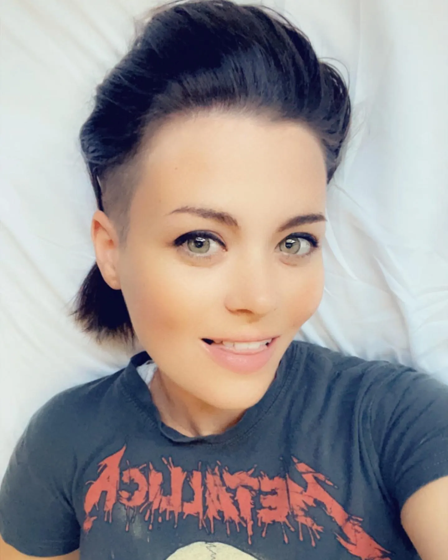 high pompadour undercut short hairstyle