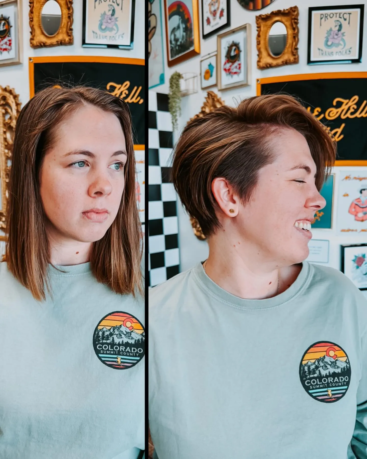 short side undercut short hairstyle