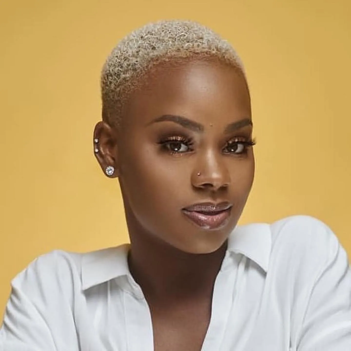 Close buzz cut with even cropped texture