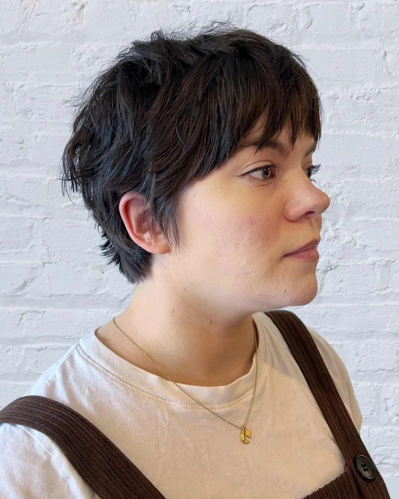Tousled Black Pixie