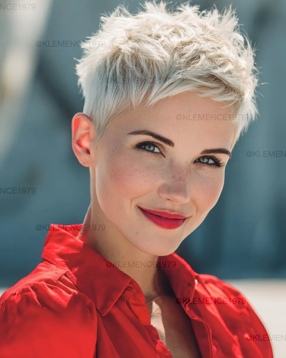 Platinum Spiky Pixie