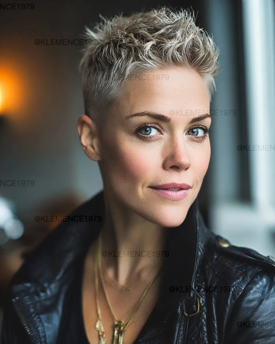 Silver Textured Pixie