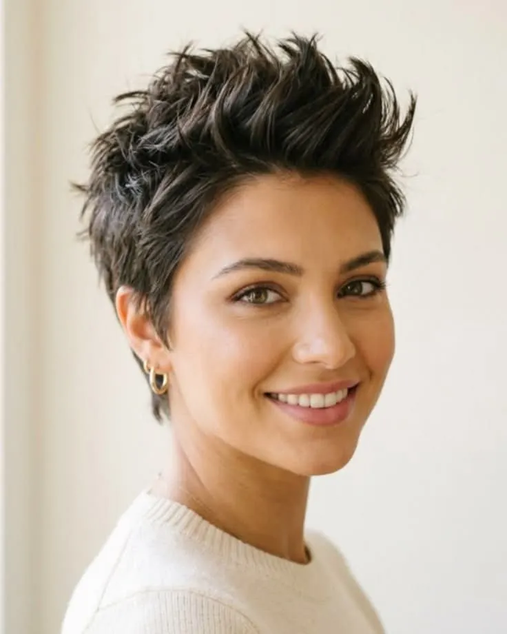 Lifted Brunette Pixie