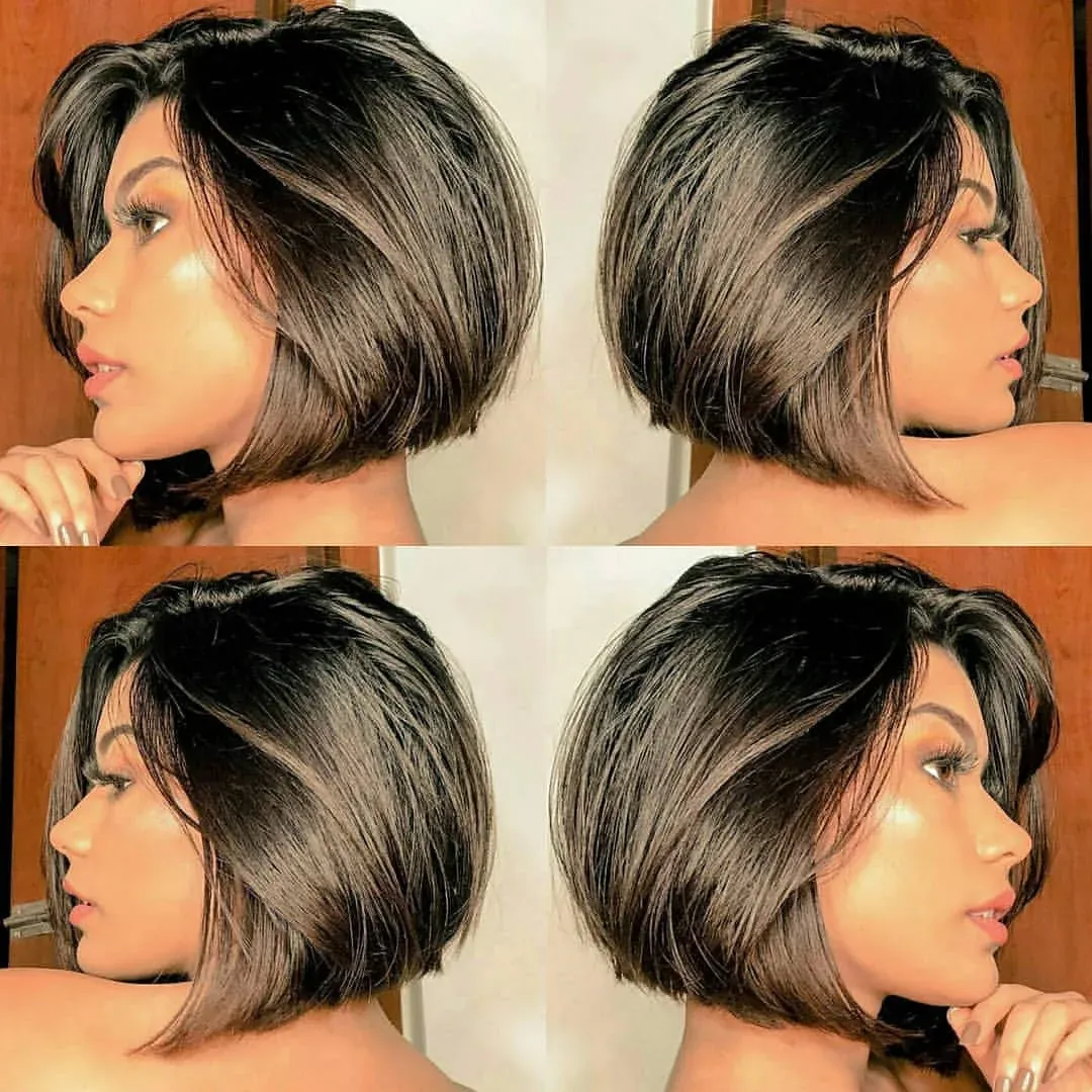 blonde stacked bob
