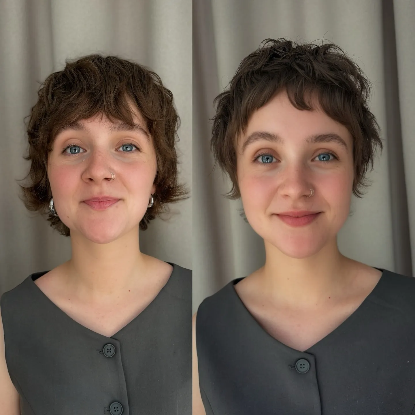 short pixie with natural texture