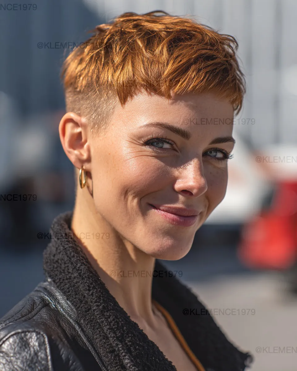 classic textured pixie