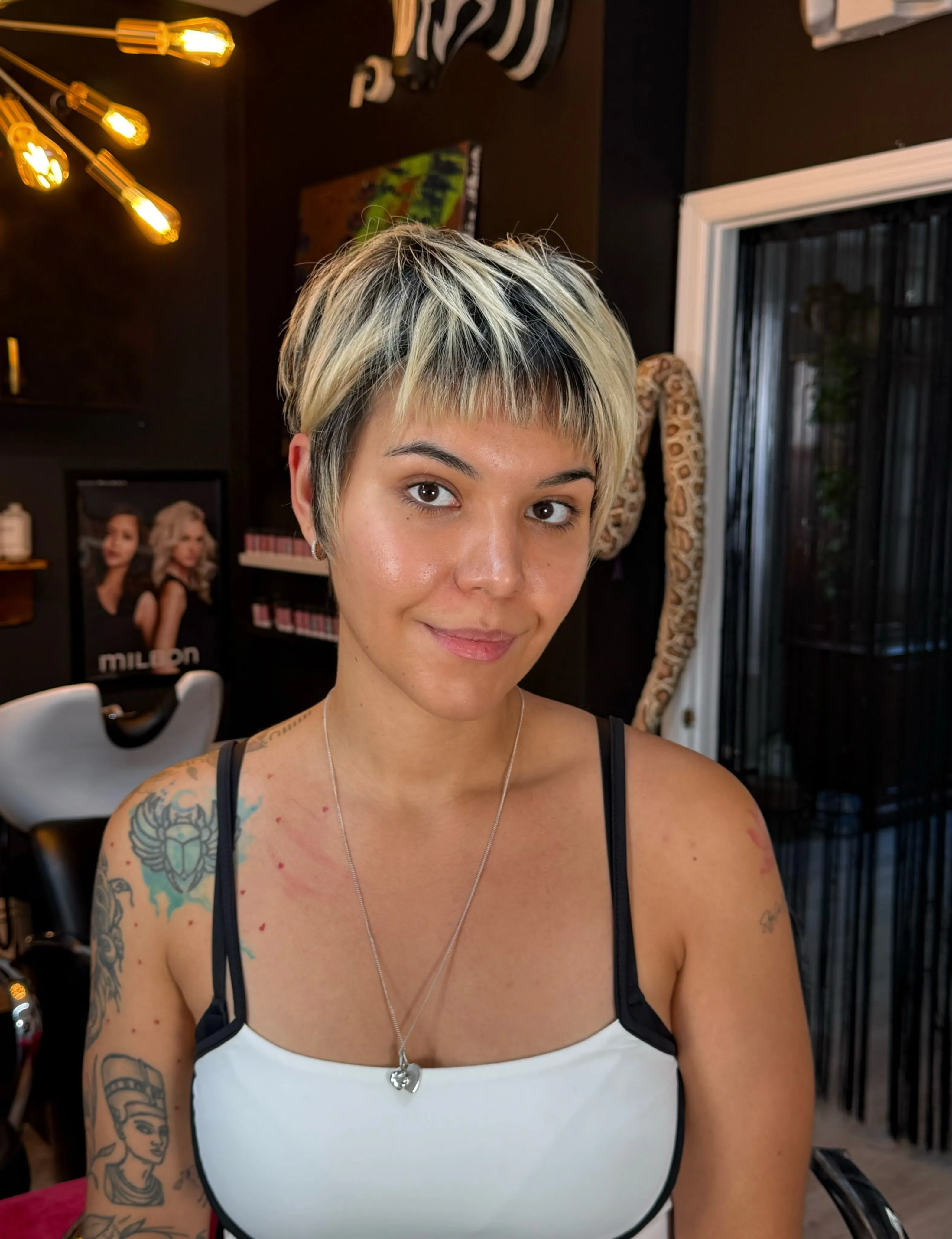 messy textured pixie