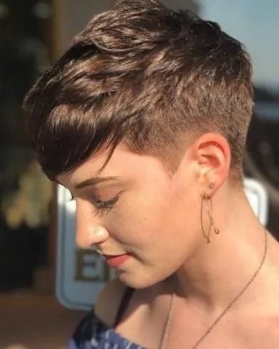 Textured Top hairstyle
