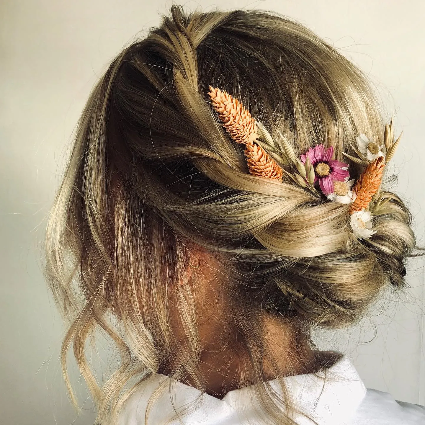 Floral Twisted Updo