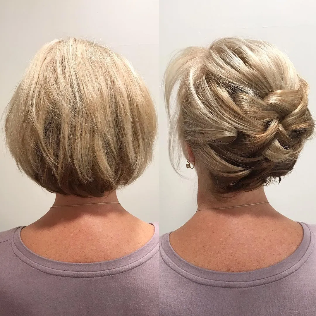 Tucked Bob Updo