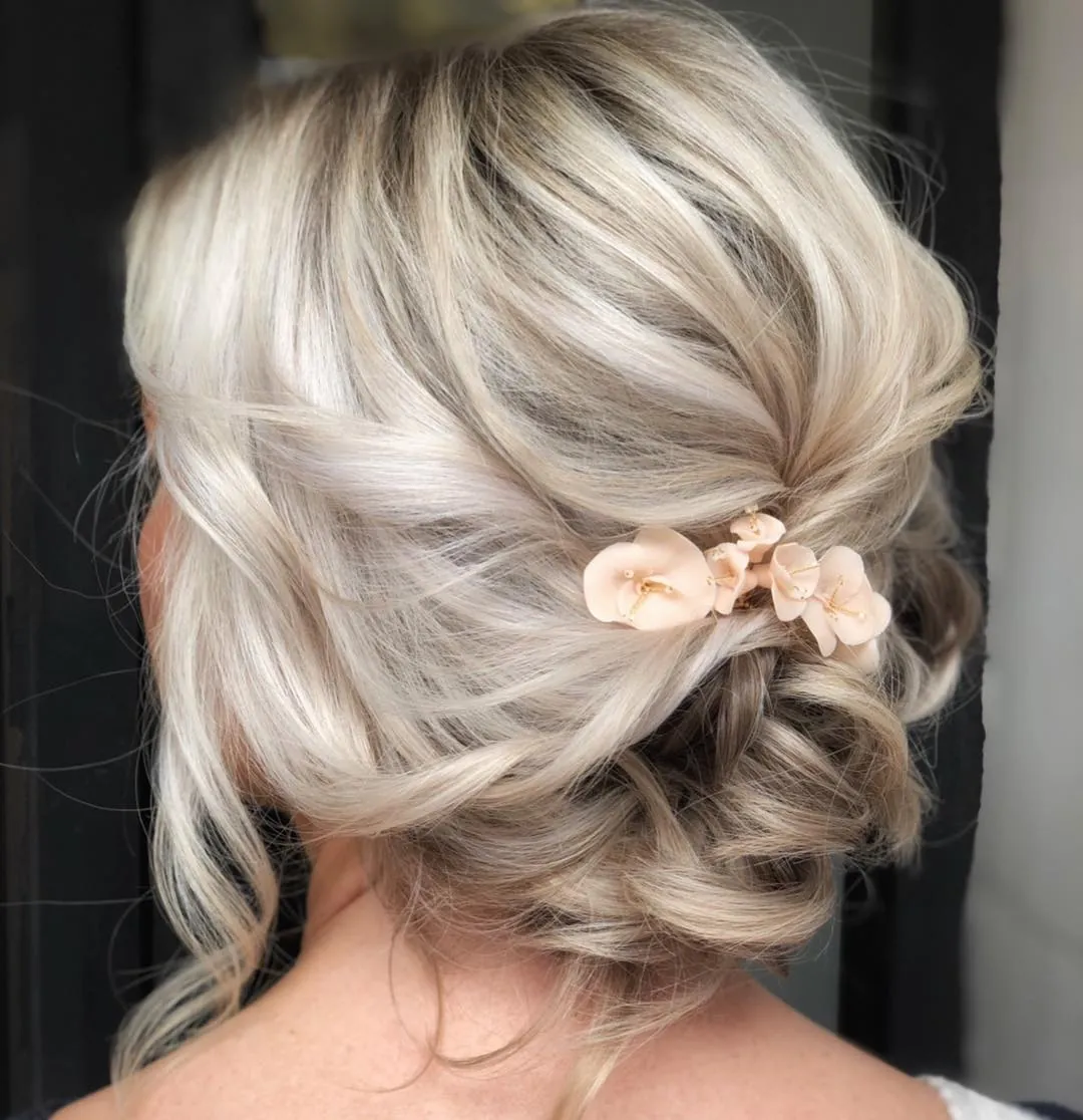 Floral Loose Updo