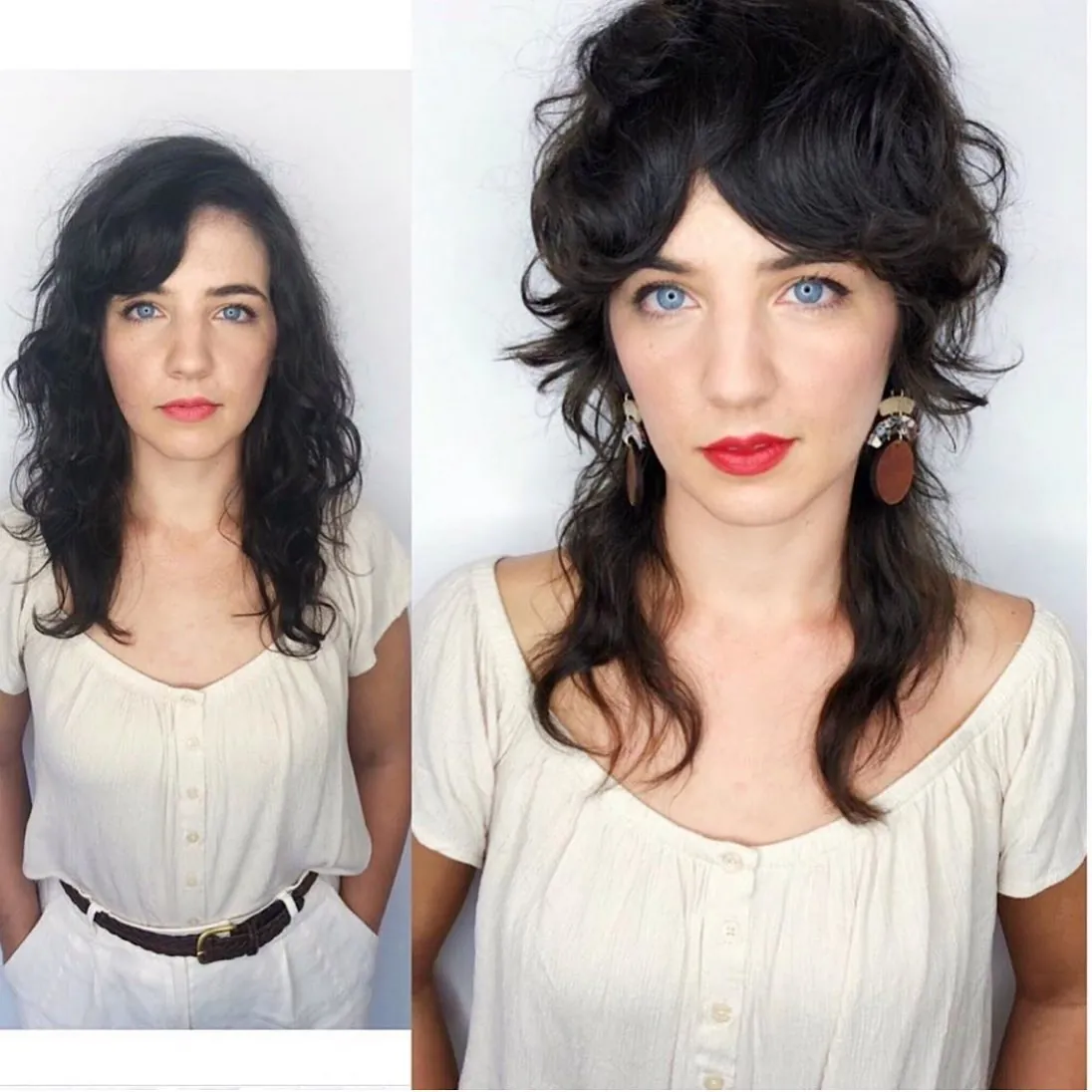 Half-up Victorian-inspired waves with lifted crown and loose lengths