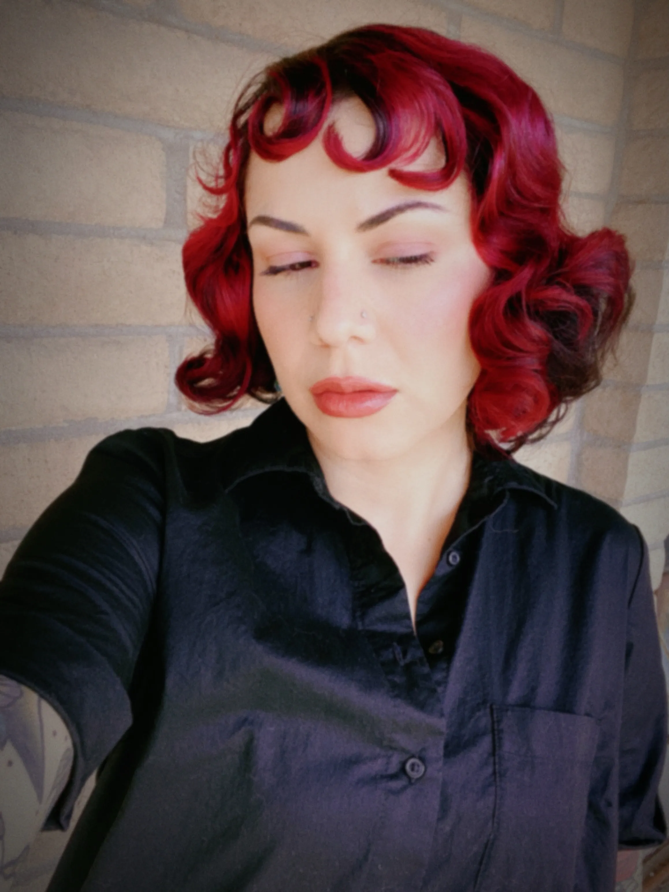 Pin Curl Bangs