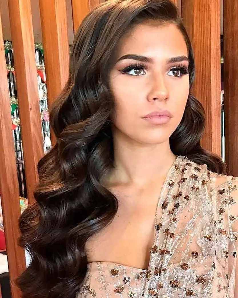 Wavy Braided Half Up