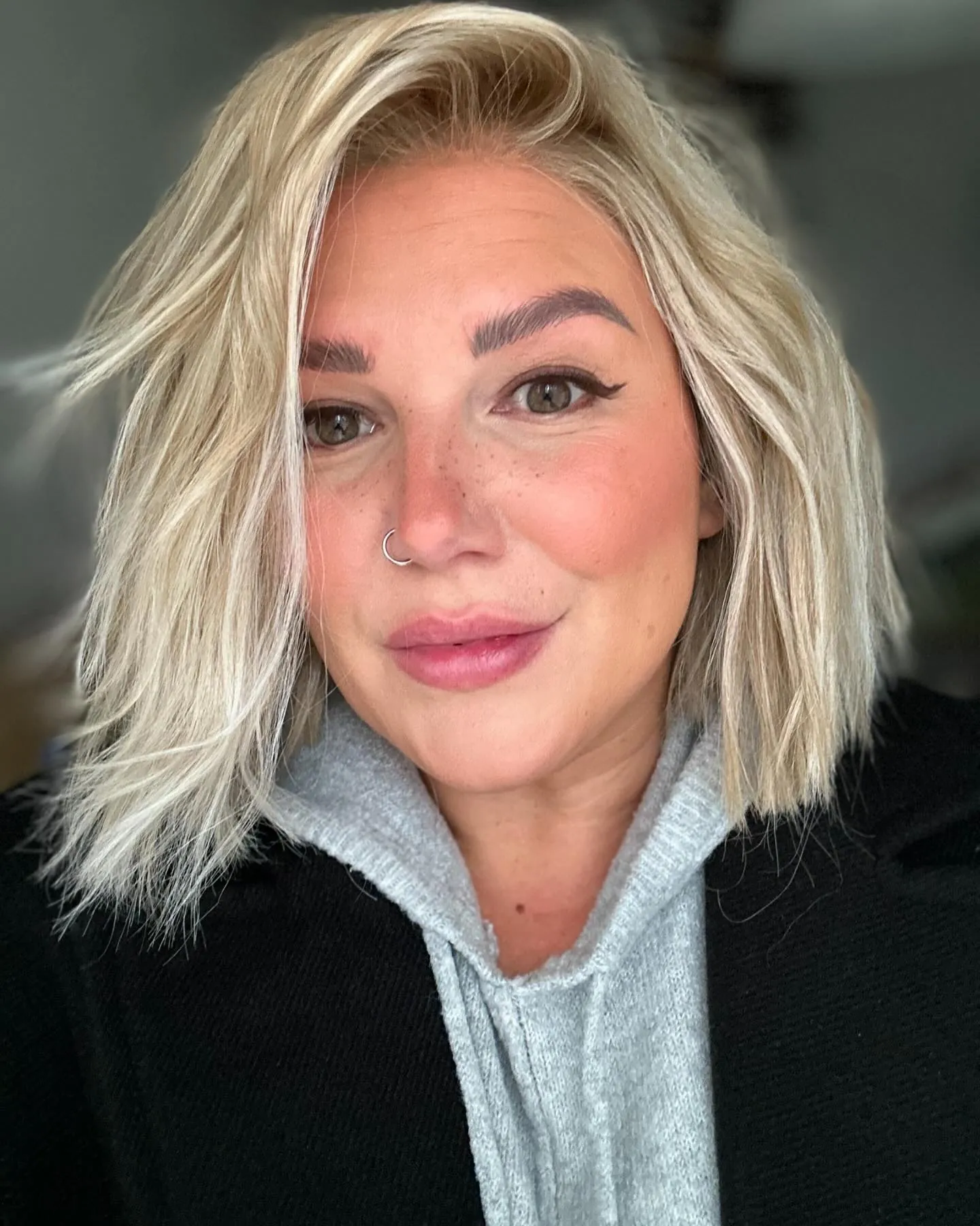 Choppy Blonde Bob