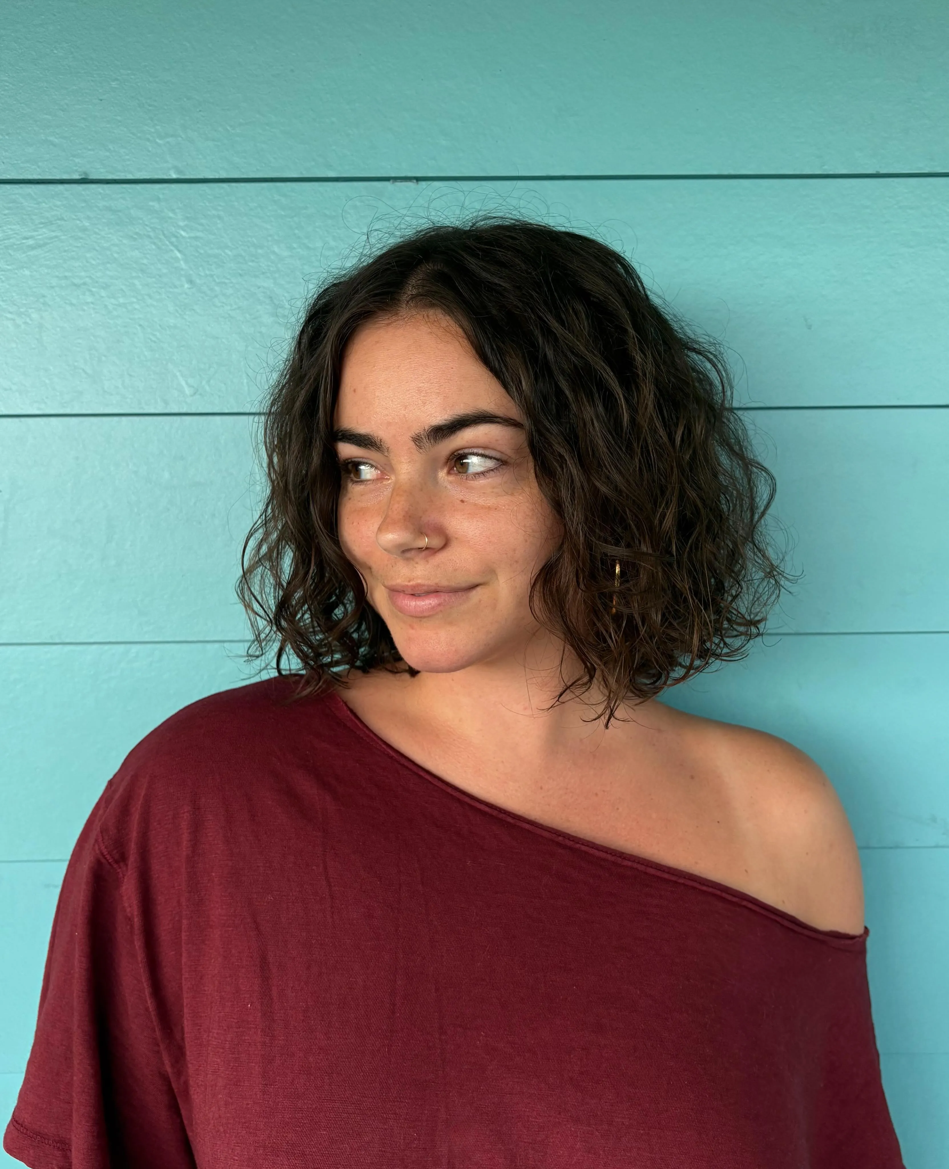 Curly Chin Bob