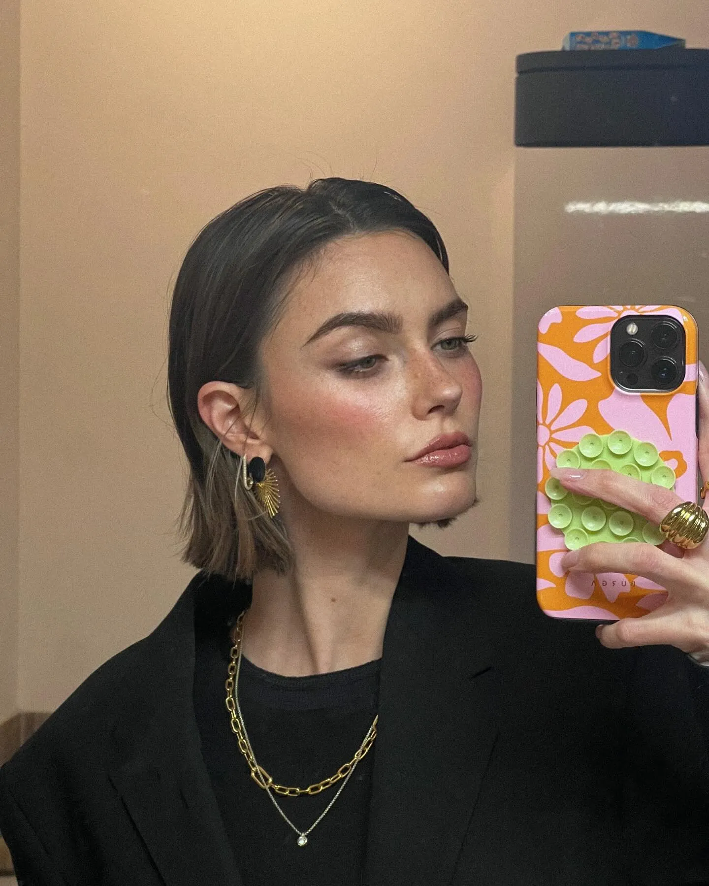Slicked-Back Bob
