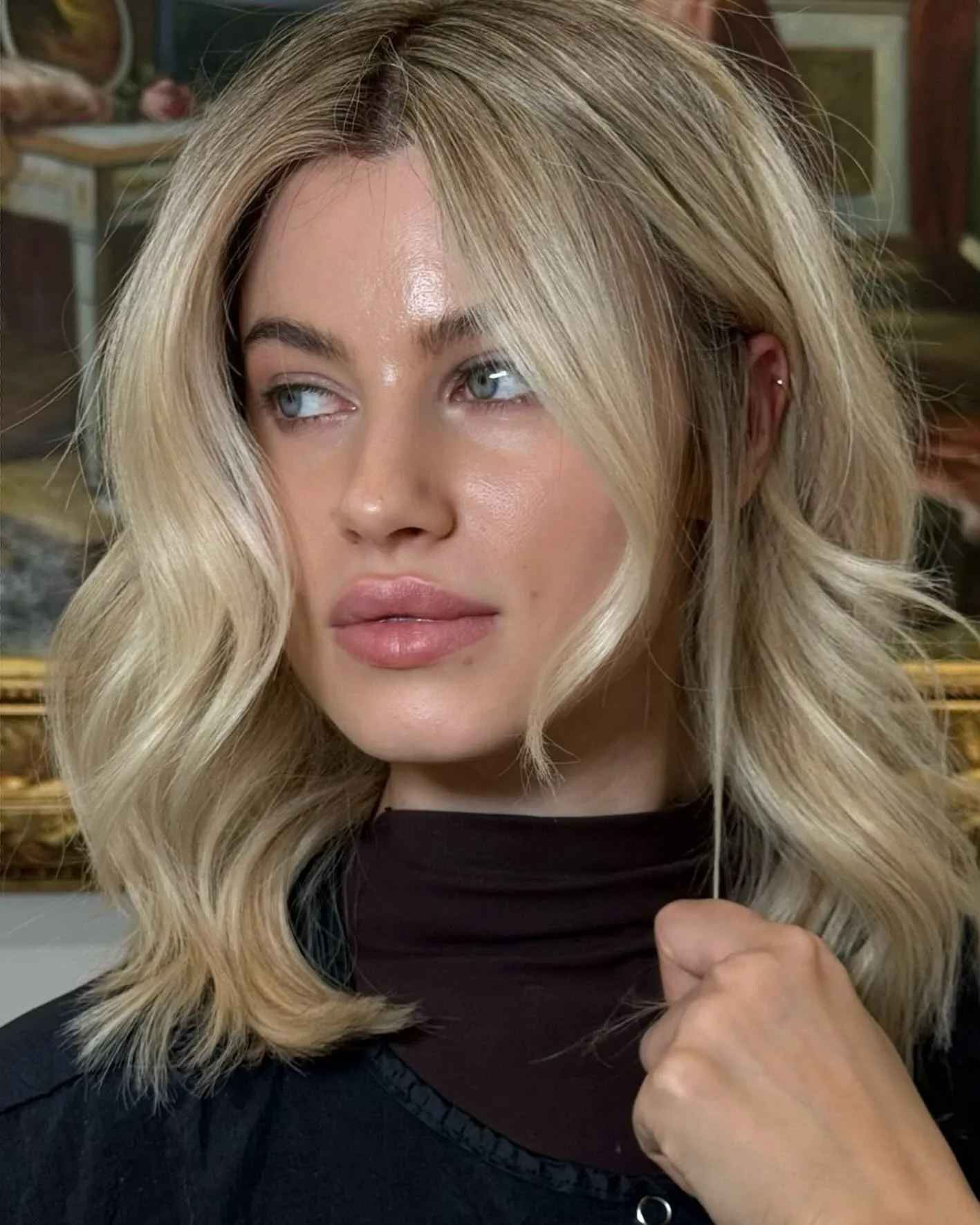 Wavy Blonde Bob