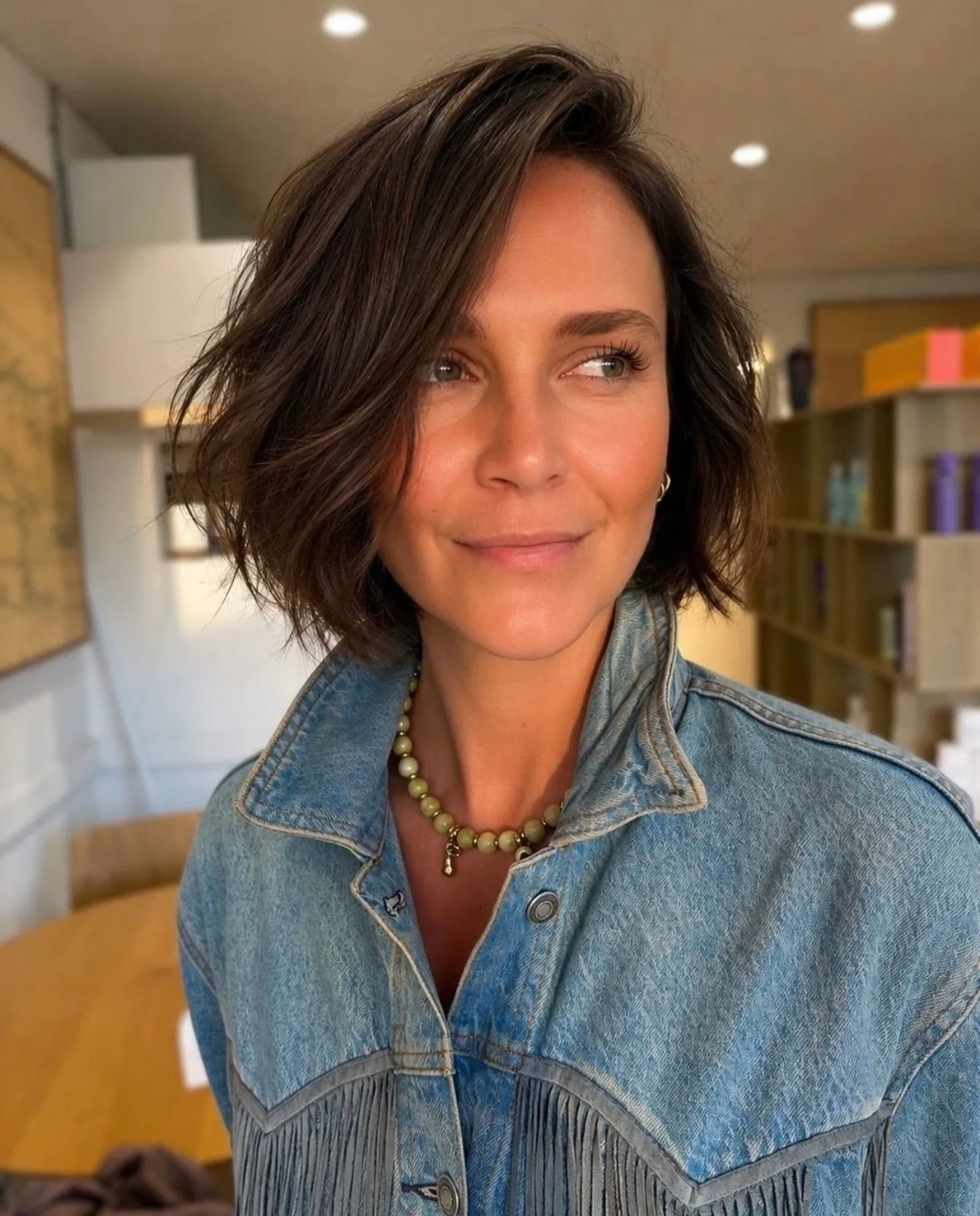 Side-Swept Dark Bob