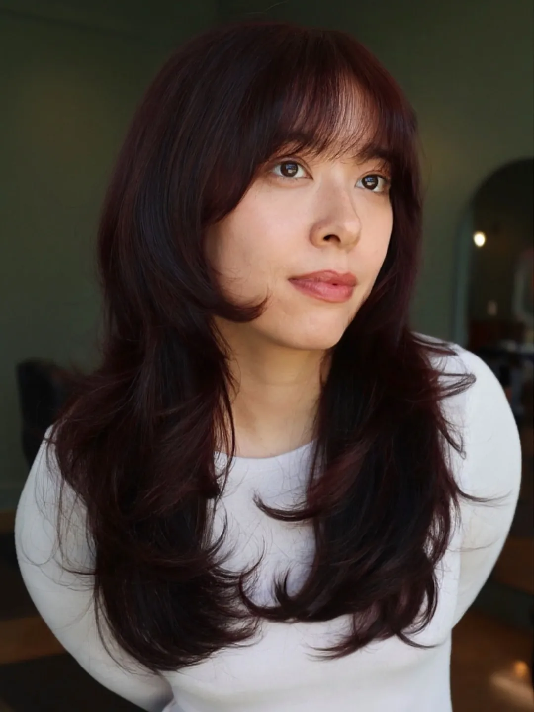 Layered Red-Brown Hair