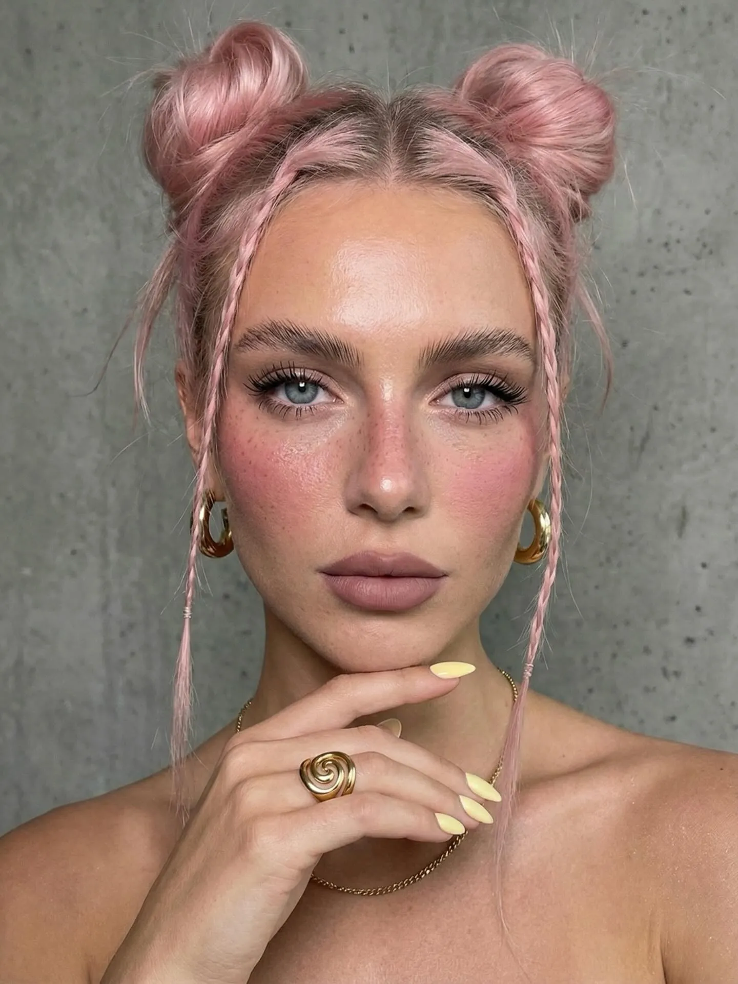 double space buns Y2K hairstyle