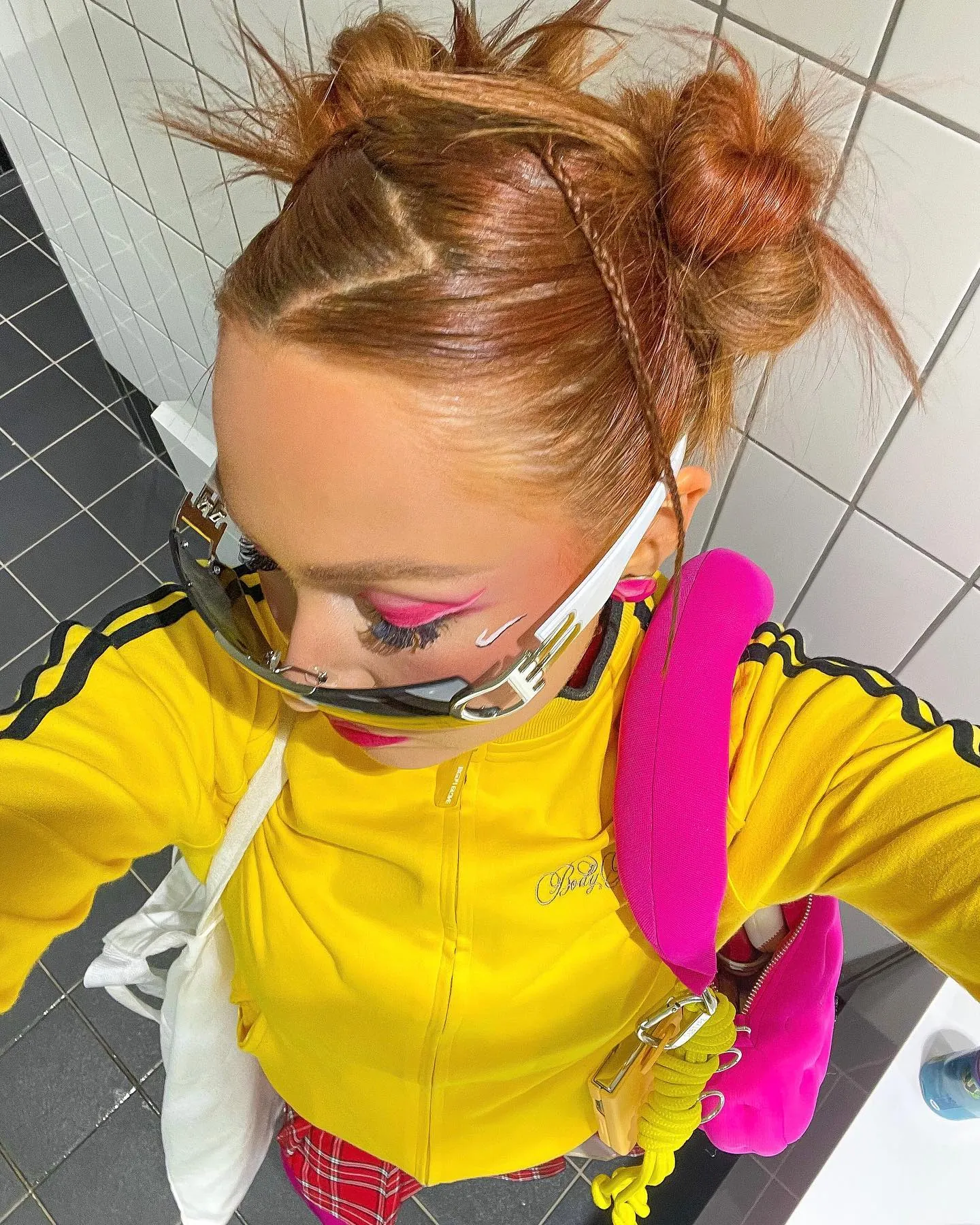 double mini buns Y2K hairstyle
